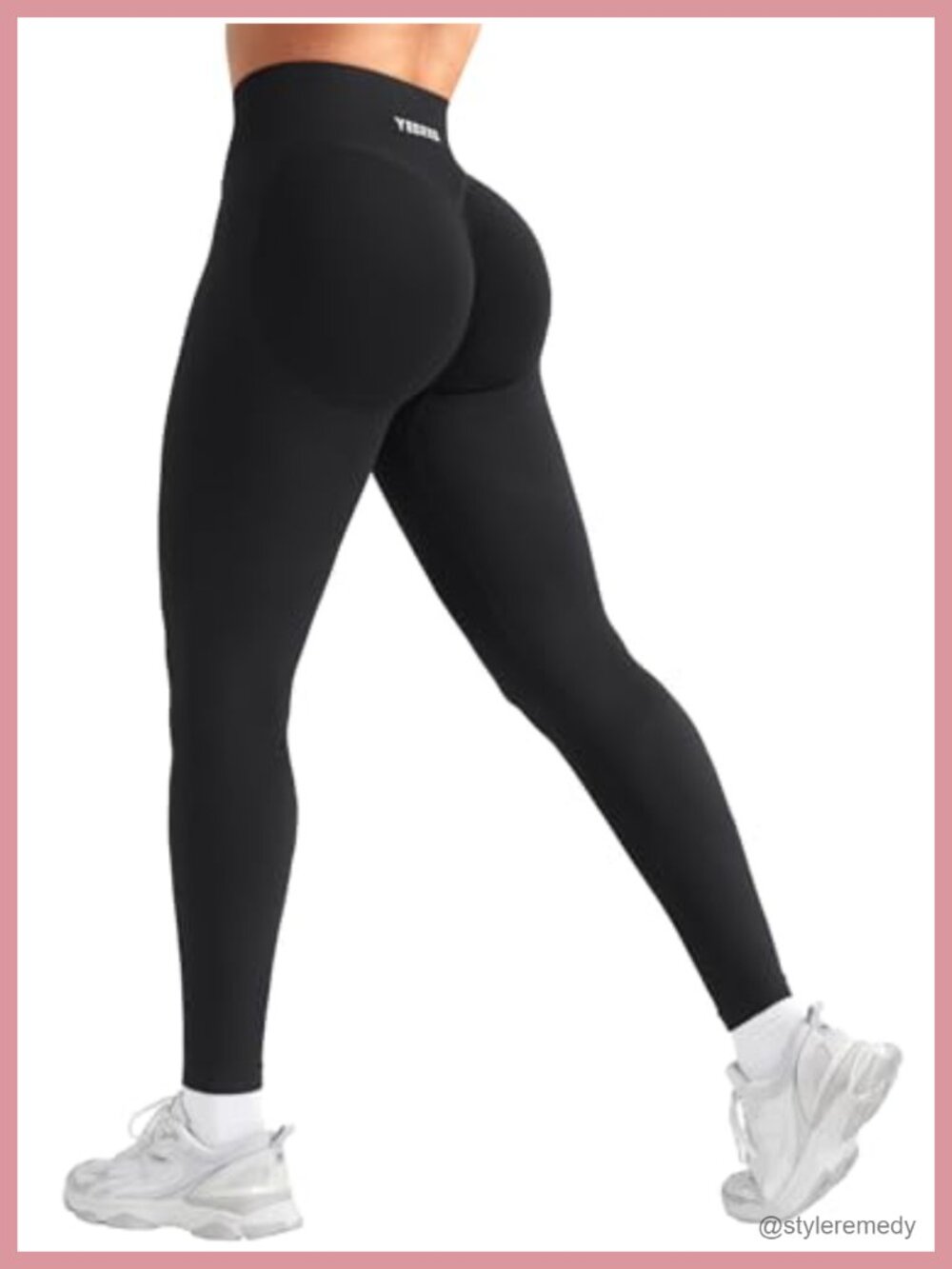 Seamless Scrunch Booty Lifting Leggings Tummy Control 24" Yoga Pants